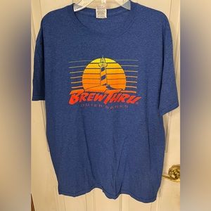 NWOT “Brew Thru” Outer Banks, NC Tee Shit Size M